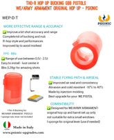 Tho-R Hop Up Bucking PISTOL WE/ARMY ARMAMENT with Tensioners - PSIONIC